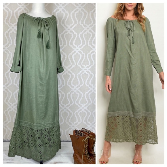 lagenlook maxi dress